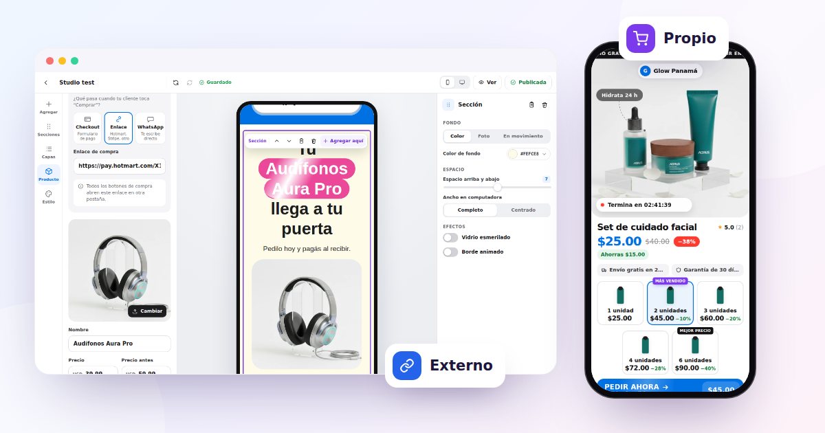 Checkout externo vs. checkout propio: cuál conviene para tu landing